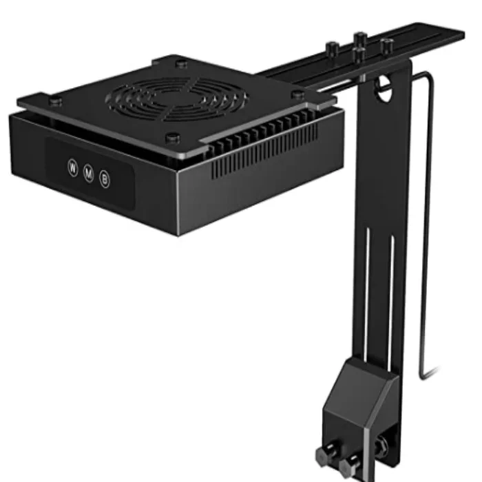 

50W Aquarium LED Light, Dimmable Full Spectrum Marine LED for Saltwater Coral Fish Tanks, Tank Mount Included