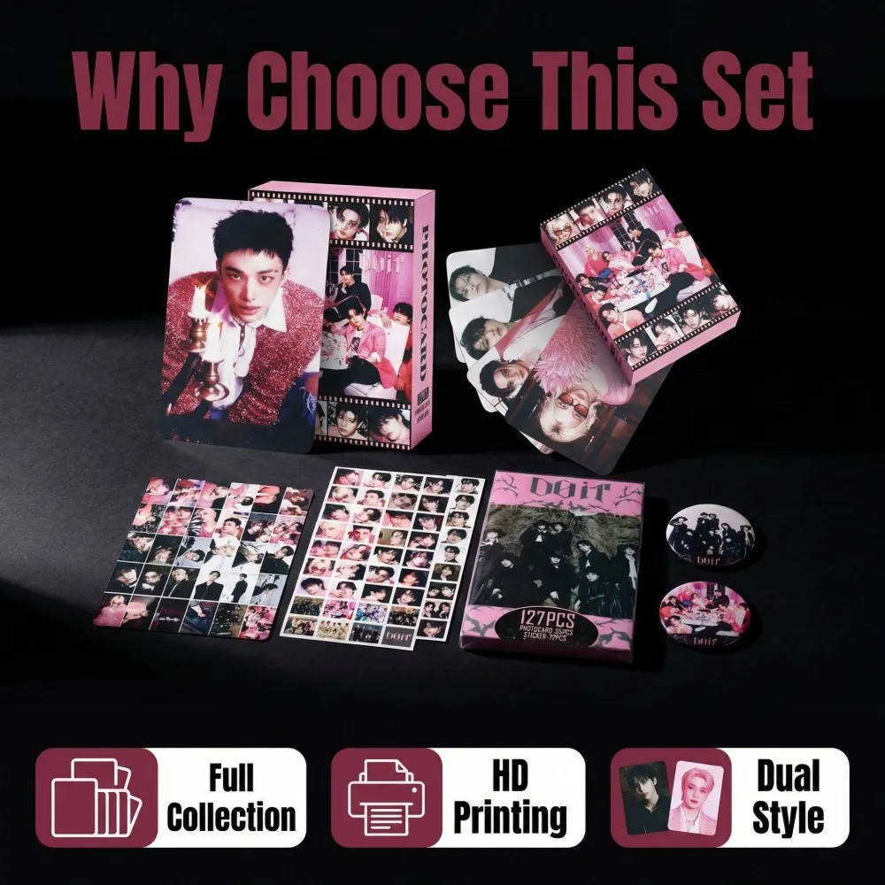 Collection DO IT Fans Album Arrival Kpop KABMA Card badges Support Set Merch Gift Support K-pop Birthday Fan Christmas Gifts