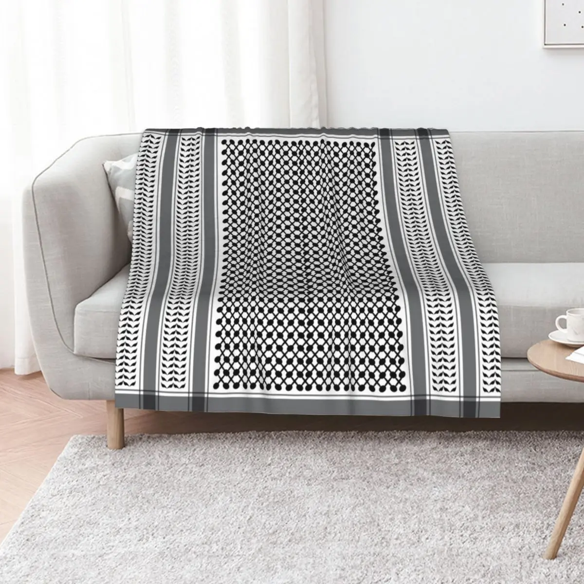 

The modern great keffiyeh Throw Blanket Flannels Plaid blankets and throws Soft Big Blankets