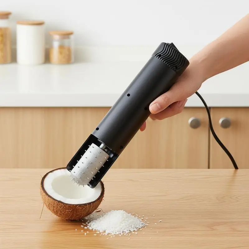 Efficient Electric Coconut Meat Grater with Home-Friendly Splash-Proof Design