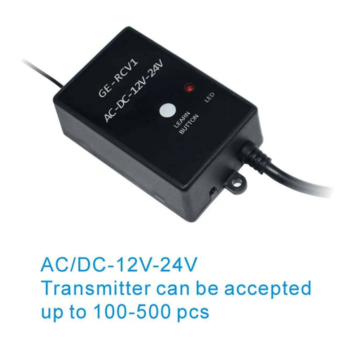 판매! GE-RCV1 수신기 433.92MHz DC/AC 12V/24V 게이트 차고 문 원격 롤링 코드 및 고정 코드 외부 수신기