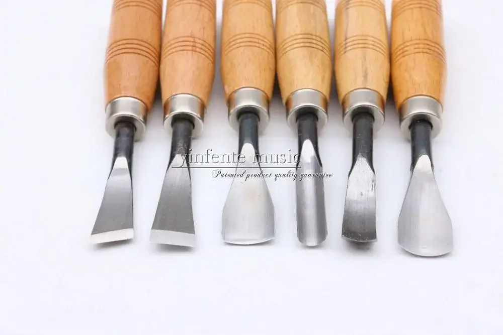 6pcs Guitar Violin Maker Tools Knife Luthier Tools Chisel High Quality Steel Guitar tools