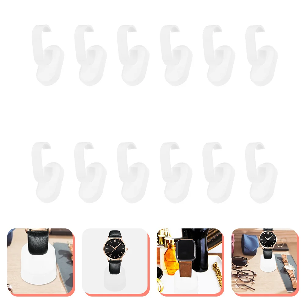 12Pcs Watch Holders Display Stand Plastic Bracelet Racks Jewelry Organizer for Home Store Dresser Use Watch Display Stand