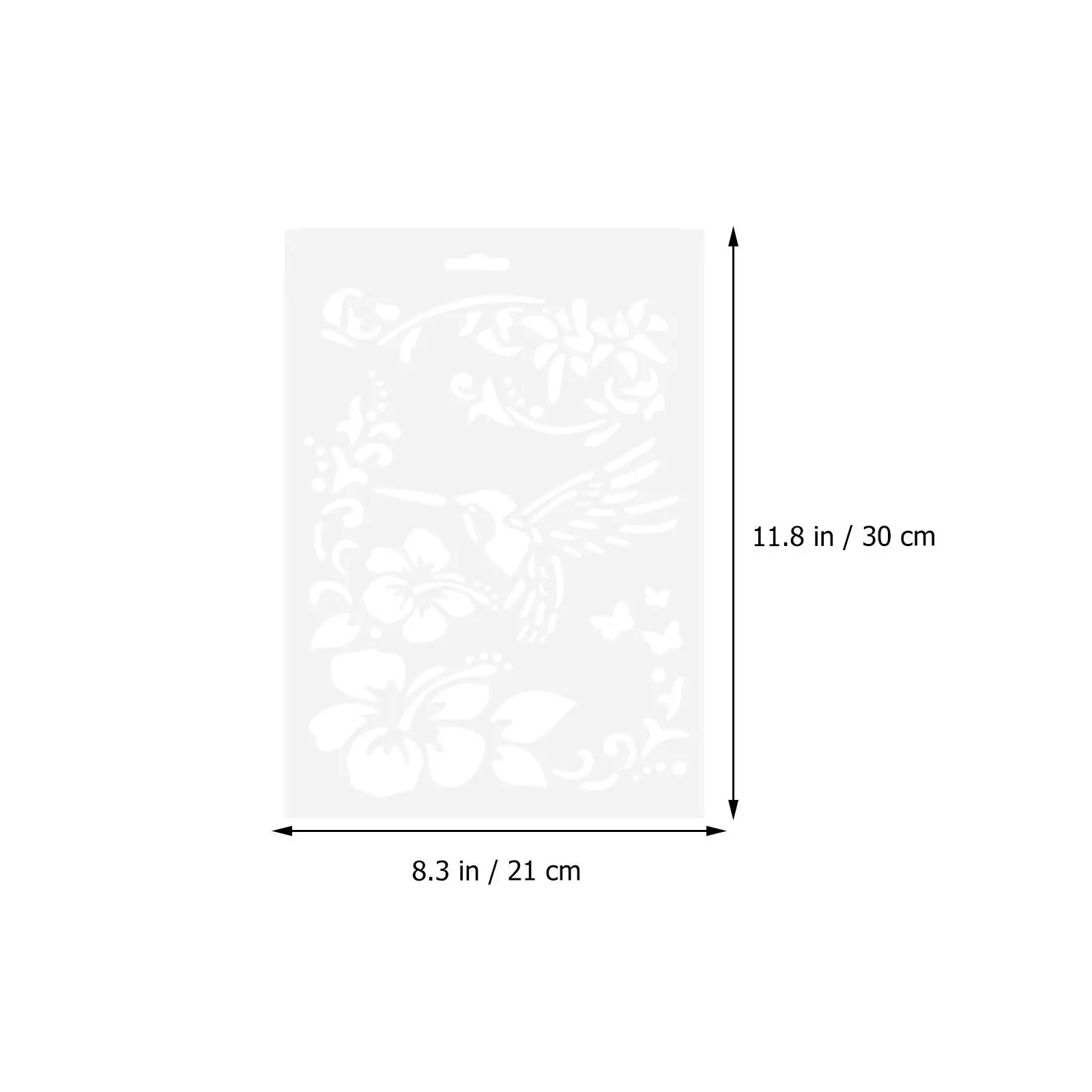 7Pcs Hollow-Out Painting Template Set Eco-Friendly Pet Drawing Stencil for DIY Craft Projects Scrapbook Greeting Cards