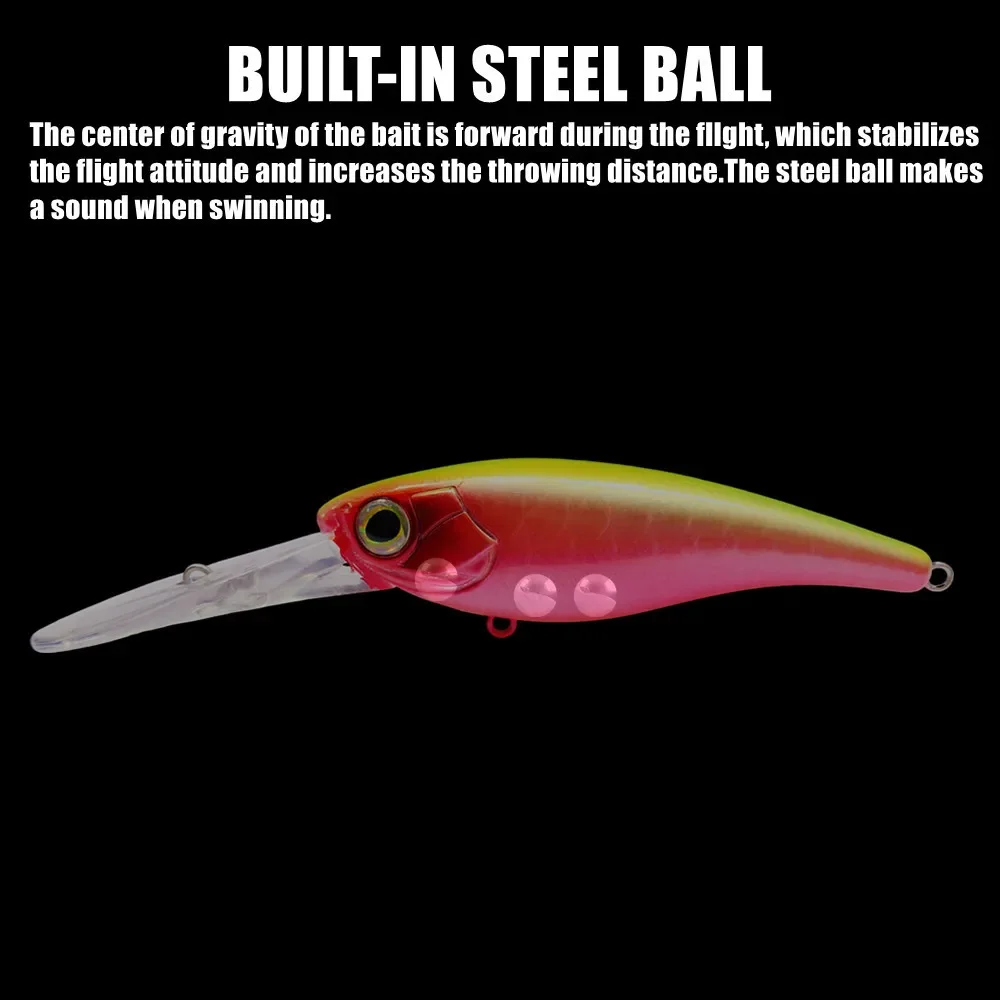 GREENSPIDER Suspend Floating Minnow 10g Deep Dive Artificial Hard Bait Winter Fishing Lure For Pike Prech Trout Fishing Goods