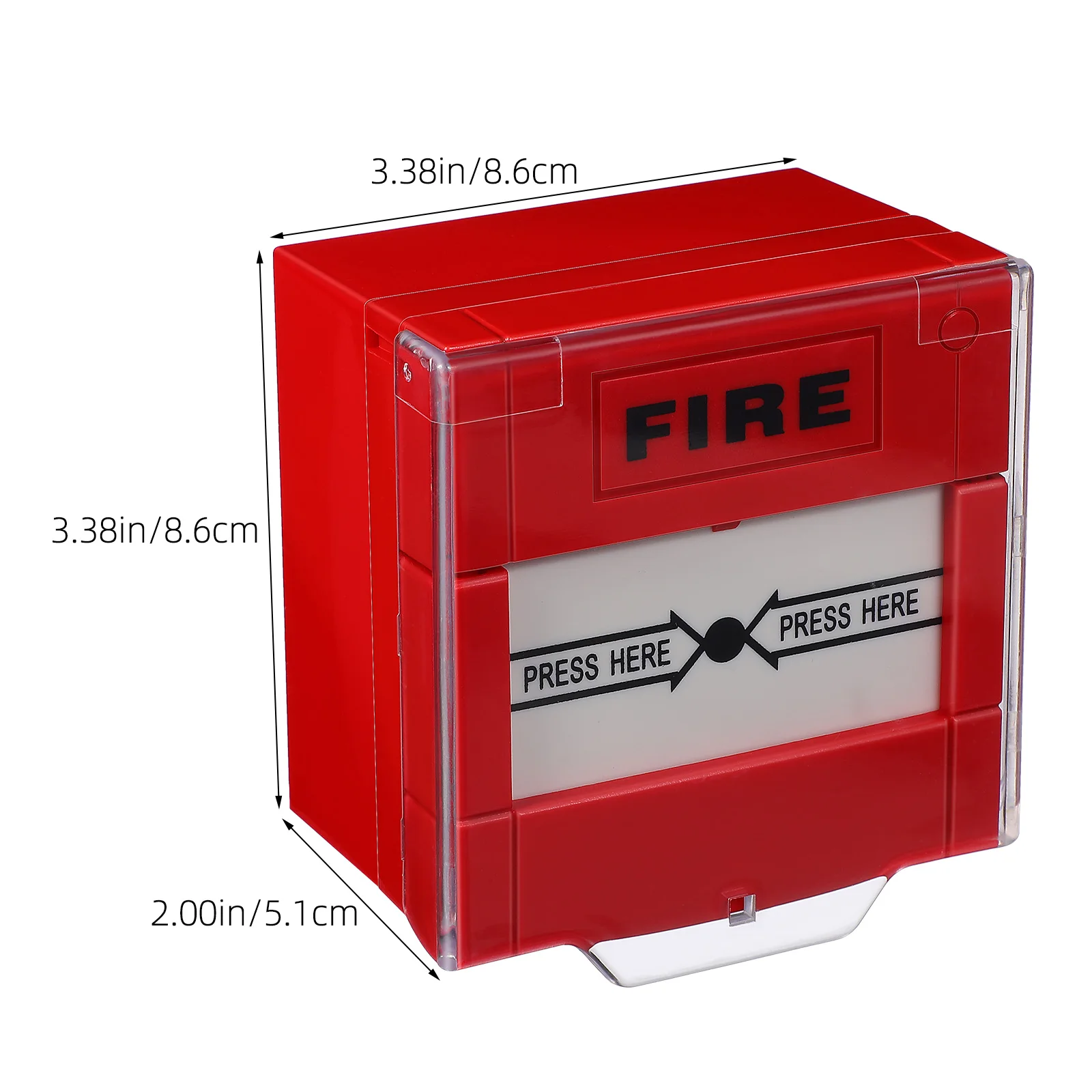 Resettable Manual Call Point Fire Alarm Button Emergency Fire Reset Quick Installation Manual Alarm Switch for Home Business