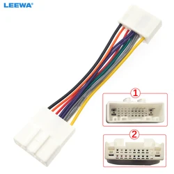 LEEWA Car Stereo Audio Radio Wiring Harness Adapter For Nissan Car Models CD Player Plug Cable #CA4714
