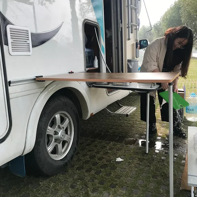 

RV removable and adjustable folding table legs, caravan trailer aluminum removable folding table leg rails