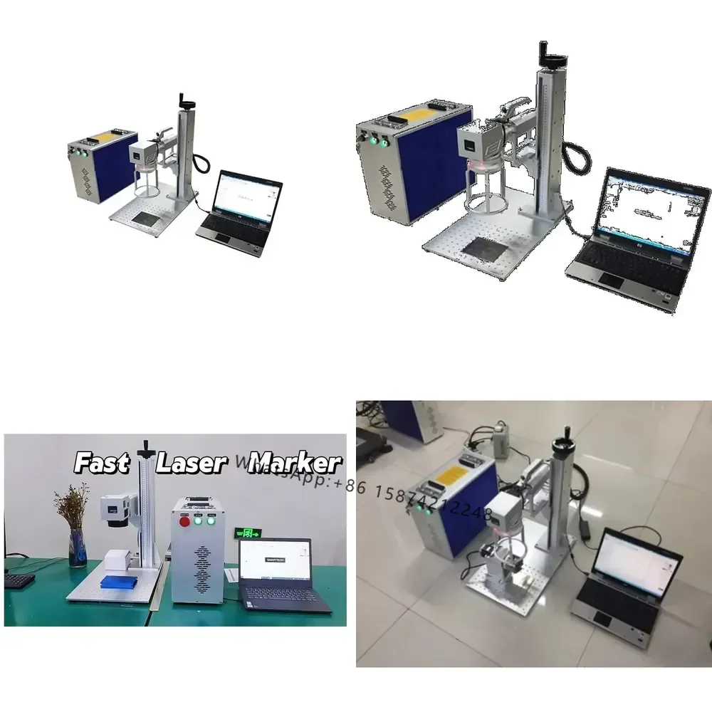 

New 20W/30W/50W High-Precision Mini Portable Fiber Marking Machine Easy-to-Operate Metal Plastic Engraving Supports DXF