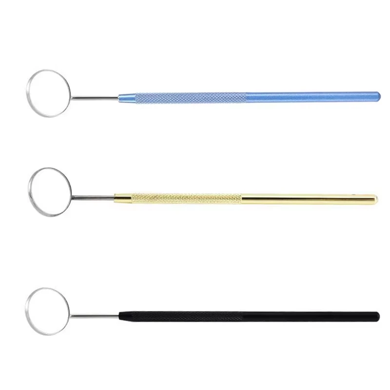 

Стоматологическое зеркало для рта из нержавеющей стали с ручкой, стоматологические инструменты для отбеливания зубов, комплект для проверки полости рта и обнаружения полости