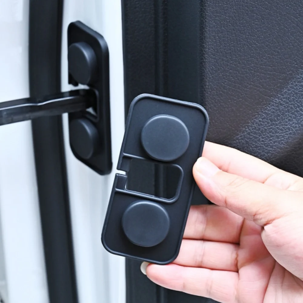 

4 шт., аксессуары для салона автомобиля, ограничитель двери автомобиля, защита для рук, стабилизатор двери автомобиля, защитная крышка для замка, амортизирующая крышка стопора