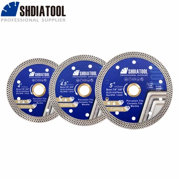 Shdiatool 1pc malha de diamante turbo superfina lâmina serra 4/4.5/5 
