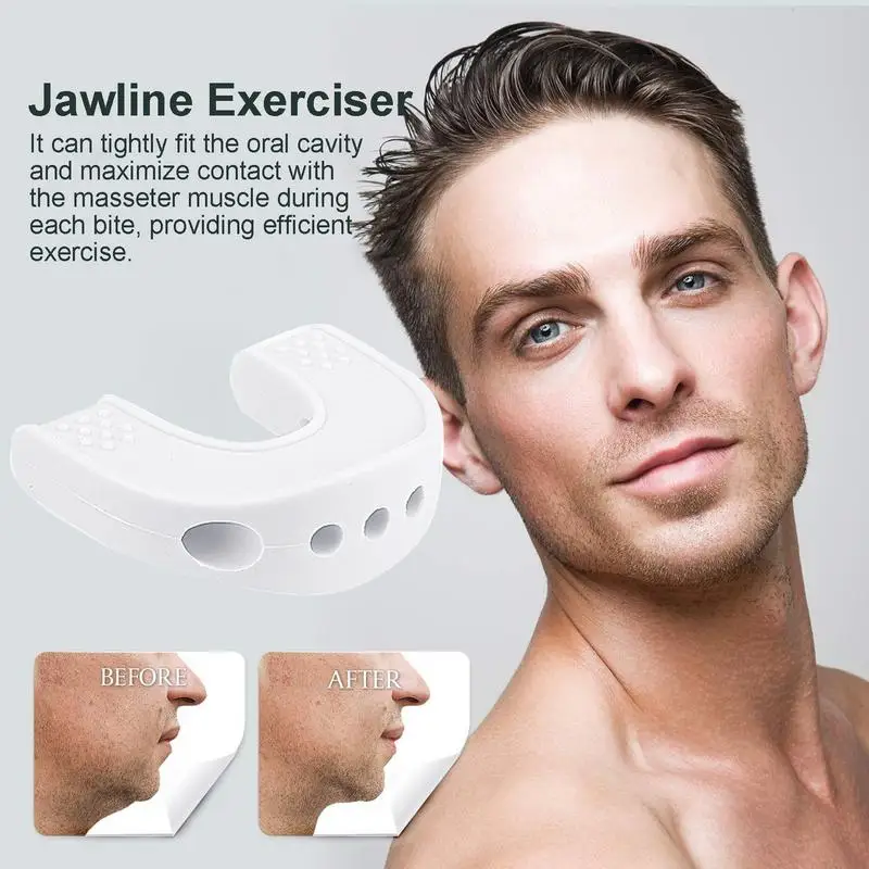 Jaw Lines Sculptor Silicone Double Chin Reducer Jawline Exerciser Portable Jaw Sculpting Tool Jaw Strengthener for Women Men