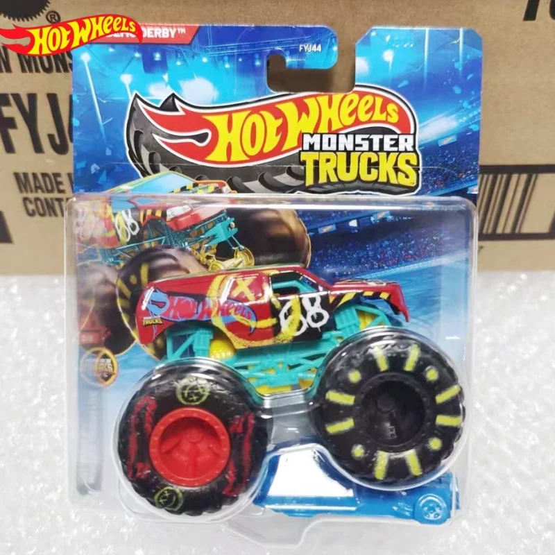Nuevo Hot Wheels Original FYJ44 26B Monster Trucks Serie de Modelos de Autos Todoterreno para Escalar Playas, Colección de Autos de Juguete, Juguetes Sorpresa