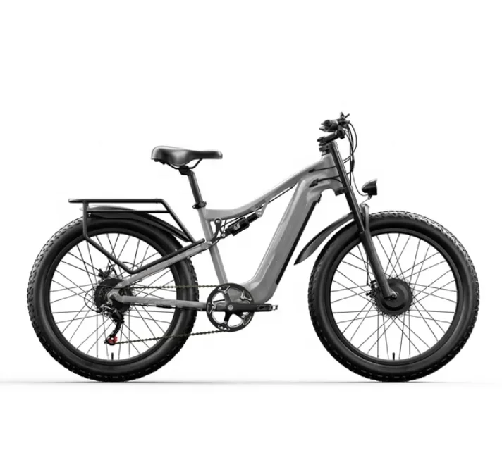 Dual 48V 1000W Motor Full Suspension Electric Mountain Bike 17.5Ah Hidden Lithium Battery Power Adult Ebike Electric Bicycle