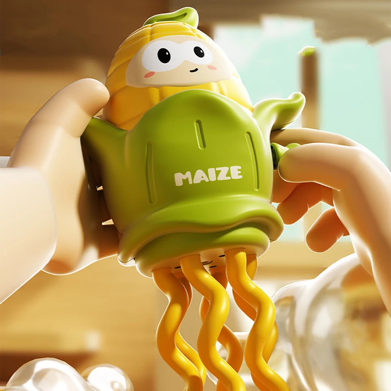 Cartoon Crawling Octopus Toy Corn-Shaped Dancing Octopus Interactive Clockwork Toy Educational Learning Game Toy Children's Toy