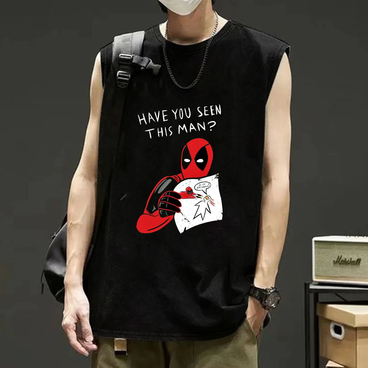 2024 Dead Pool T Shirt Comic Men TShirt Funny Cartoon Digital Super Hero Camisetas I'm A Unicorn Sleeveless T-Shirt Vest Tops