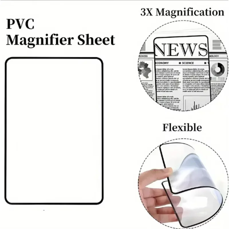 Full Page Large Sheet Magnifier Magnifying Glass Reading Aid Glass Page Magnifying Lens Reading Magnifier Magnifying Glass view 2