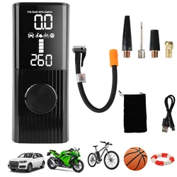 Wireless Inflatable Pump 0-150psi/10bar Portable Inflator Tire Pressure Test Car Air Compressor Tire Air Pump