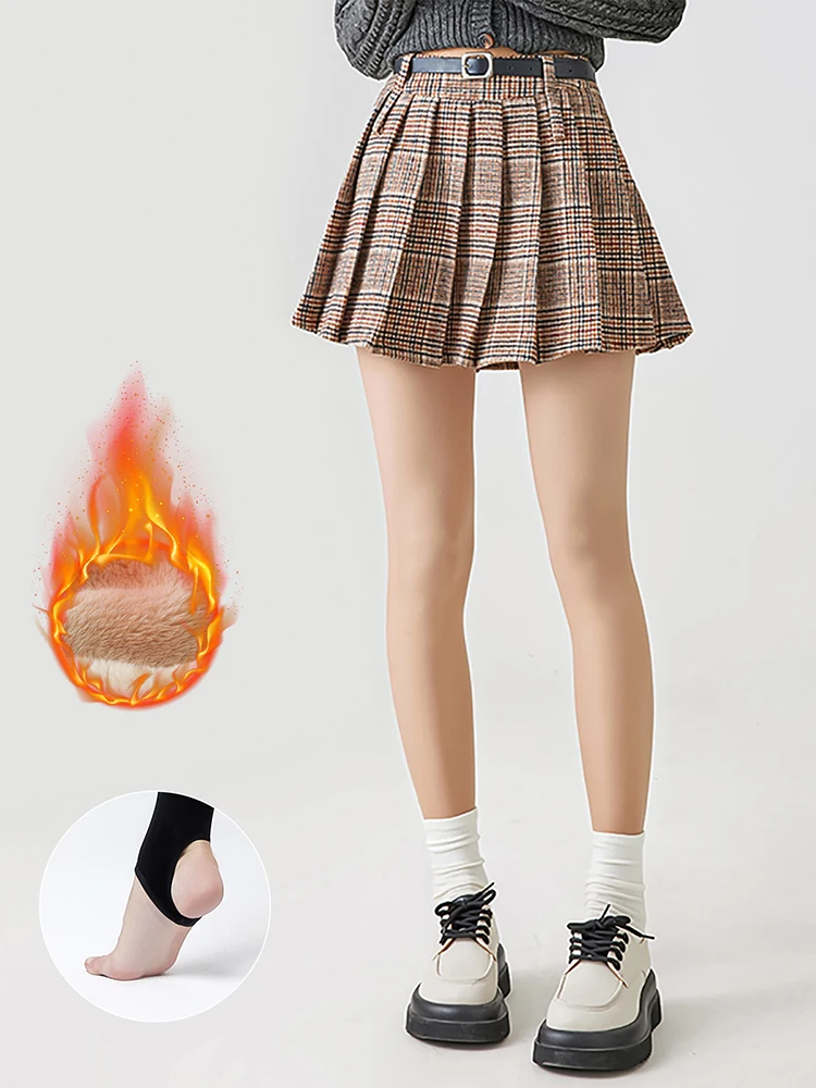 

Kave 180g Footless Fleece Stocking Women Winter Warm Velvet Thermo Stockings High Waist Elastic Slim Sexy Pantyhose