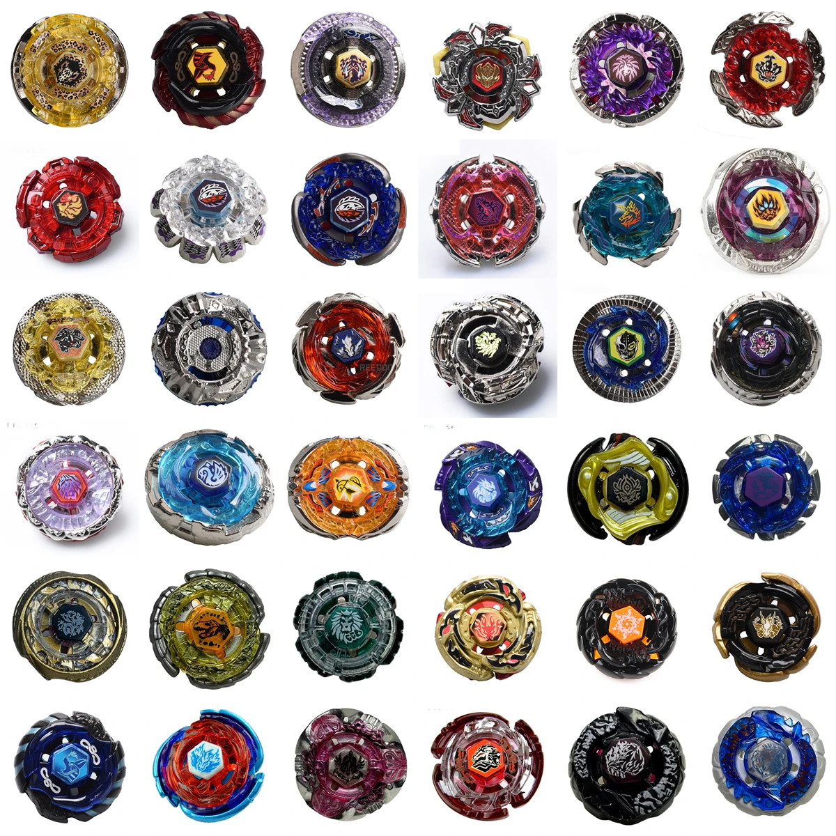 4D H Brand Fury Spinning Top, Alloy Metal Battle Gyro, Casual Playing Toy