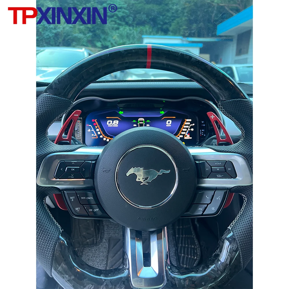 

14,4-дюймовый экран в стиле Tesla для Ford Mustang 2015-2021, приборная панель, цифровой кластер, Android, авторадио, Navi, мультимедийный плеер, стерео