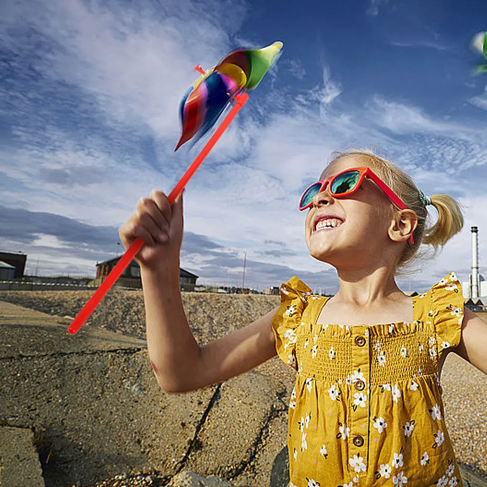 20 قطعة قضبان طاحونة الصلبة الأبيض والأحمر البلاستيك لتقوم بها بنفسك الدولاب العصي استبدال أجزاء لحديقة طاحونة اكسسوارات الحرفية #1