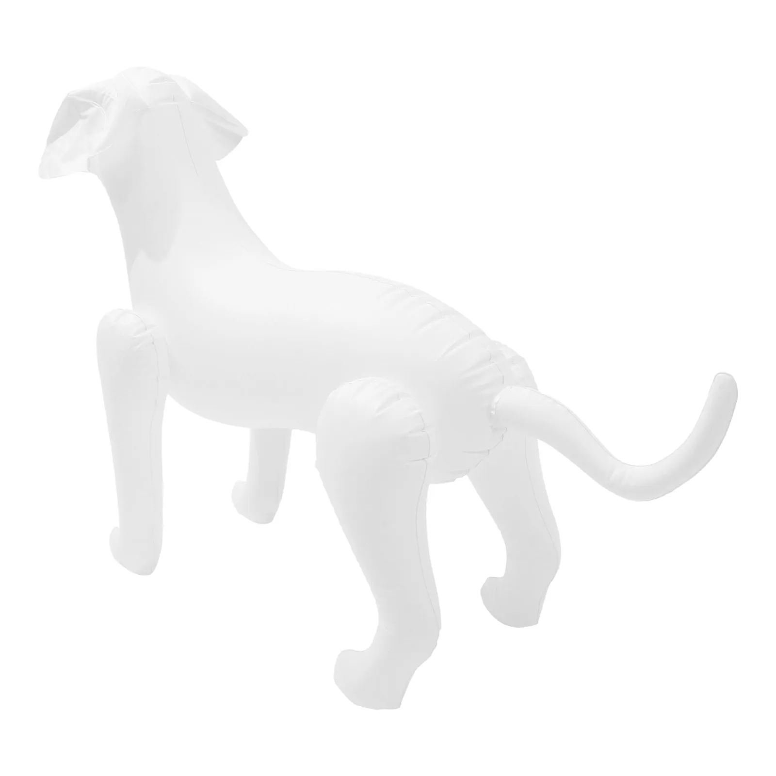 Smooth Easy Clean Inflatable Dog Mannequin for Pet Clothing Display Shop Window Grooming Counter Exhibition Stand