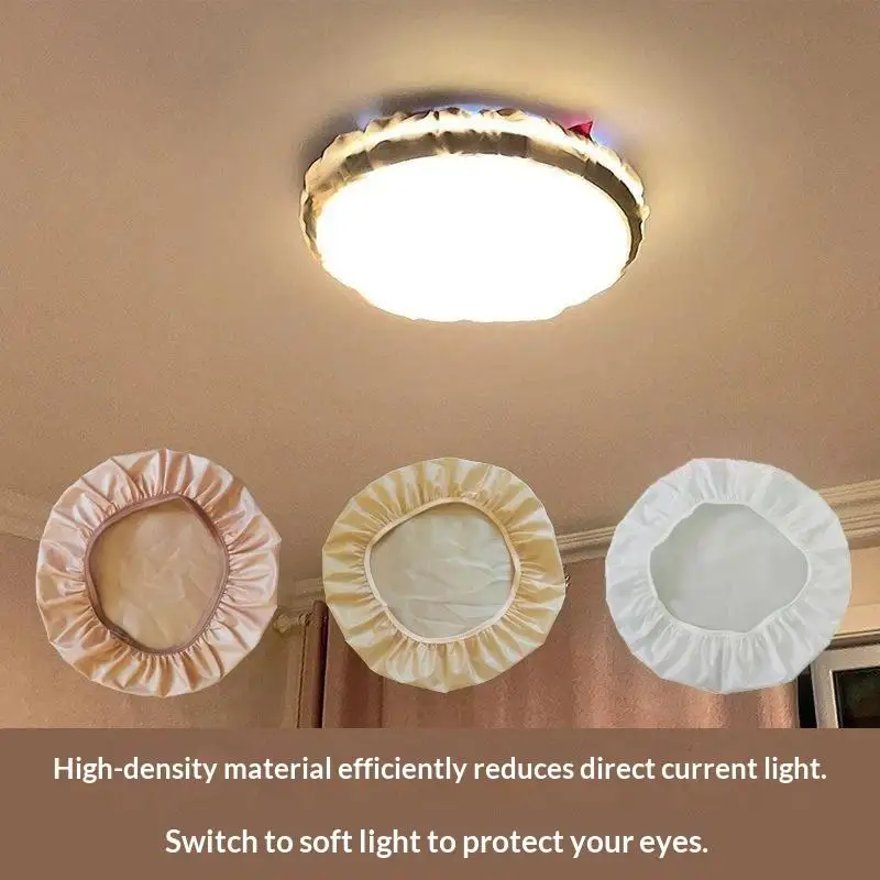 Hot Creative Wear-Resistant Ceiling Lamp Shade Fabric Anti-Glare Spotlight Lamp Cover Led Light Diffuser Covers Baby Bedroom