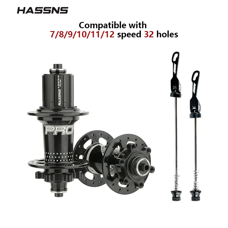 HASSNS PRO7 Bicycle Hub Mountain Bikes Freehub 32H Cube 12V Ratchet MTB Freehub 120Sound 6 Pawls Hub Freehub for Shimano HG