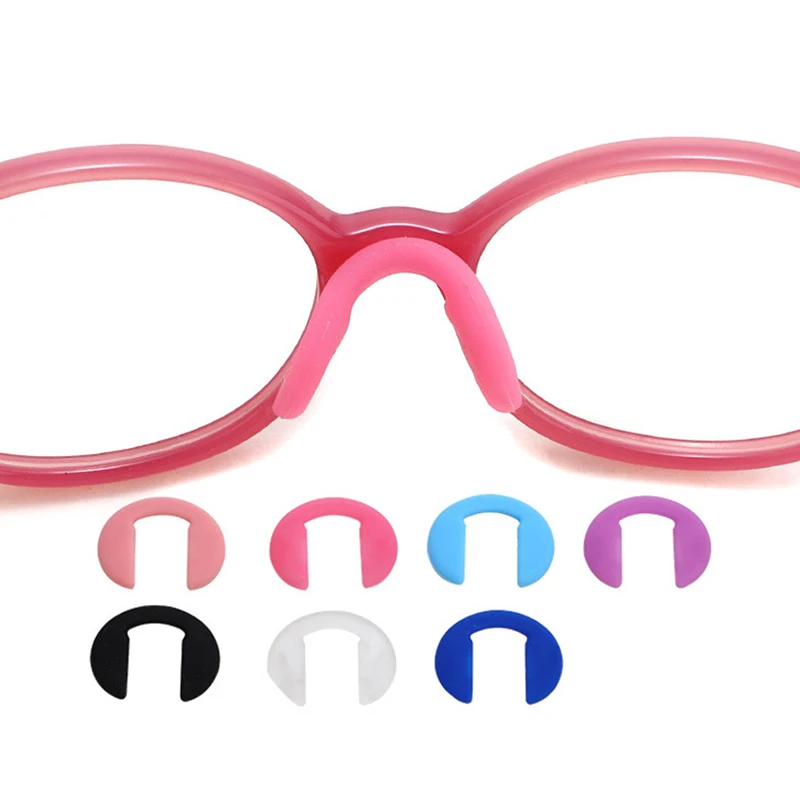 1PC U Shape Anti-Slip Nose Pad Silicone Stick On Pad Eyeglass Sunglasses For Kid Children Eye Glasses Accessories