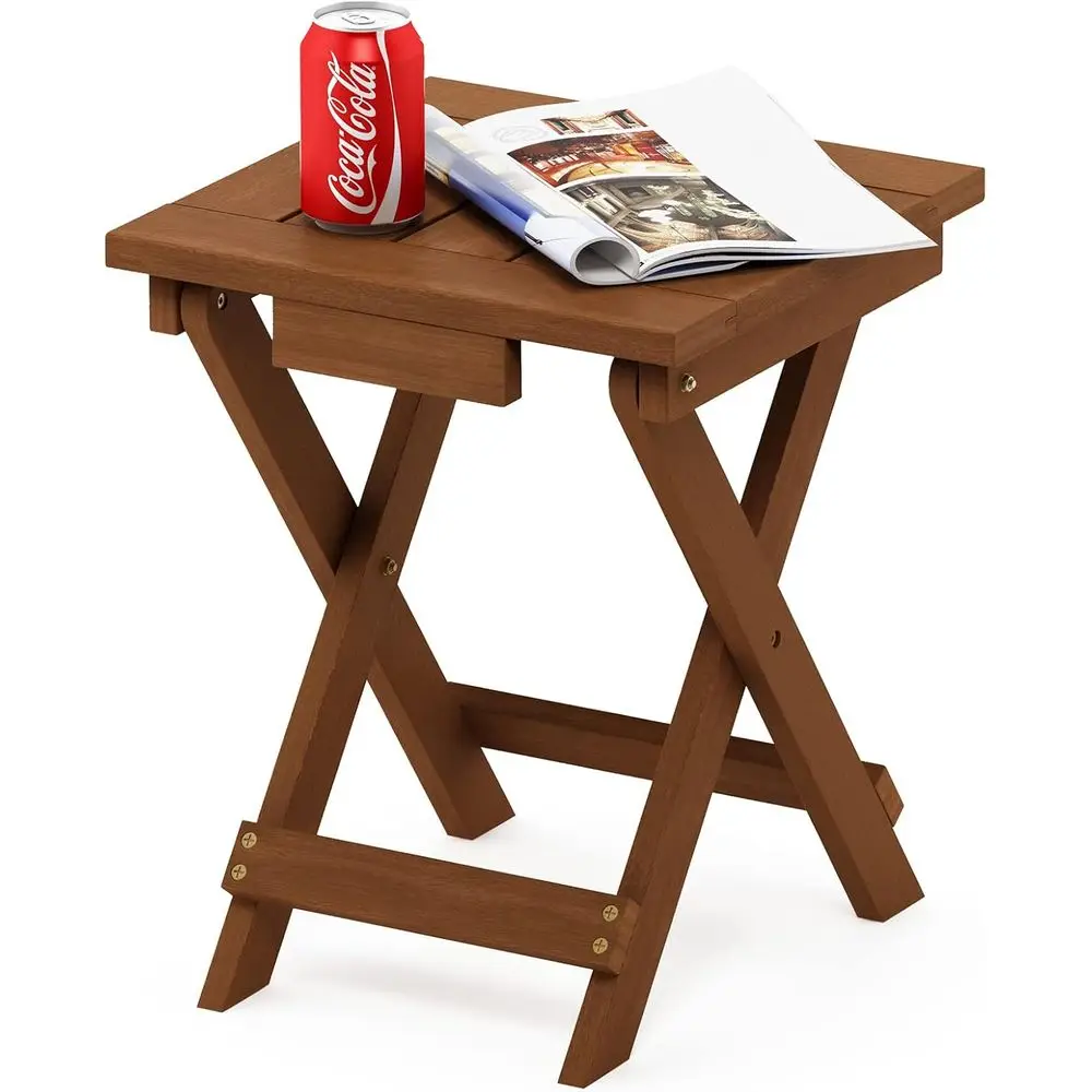

G18556 Tioman Hardwood Patio Furniture Маленький складной стол для улицы, натуральный цвет