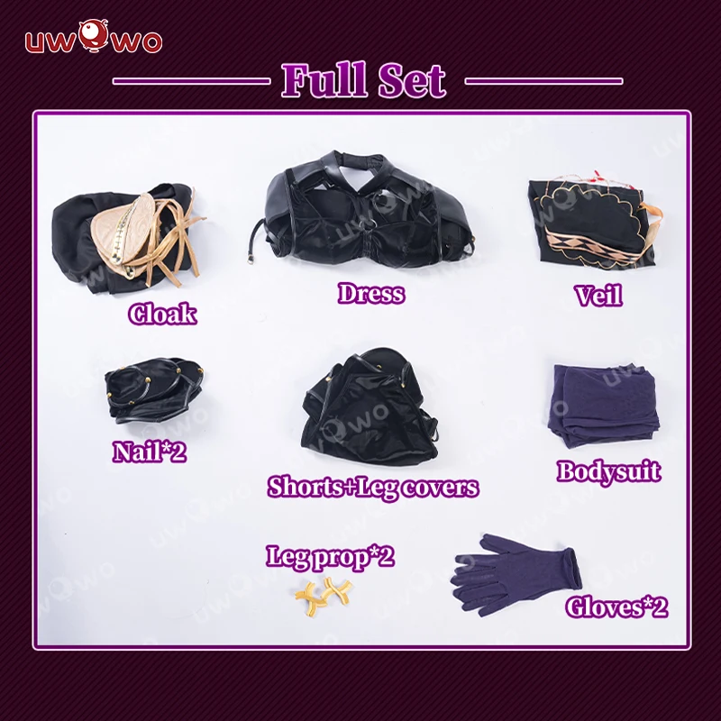 Em estoque uwowo scathach cosplay jogo fishatee/grandd order scathach palco 3 cosplay traje de halloween