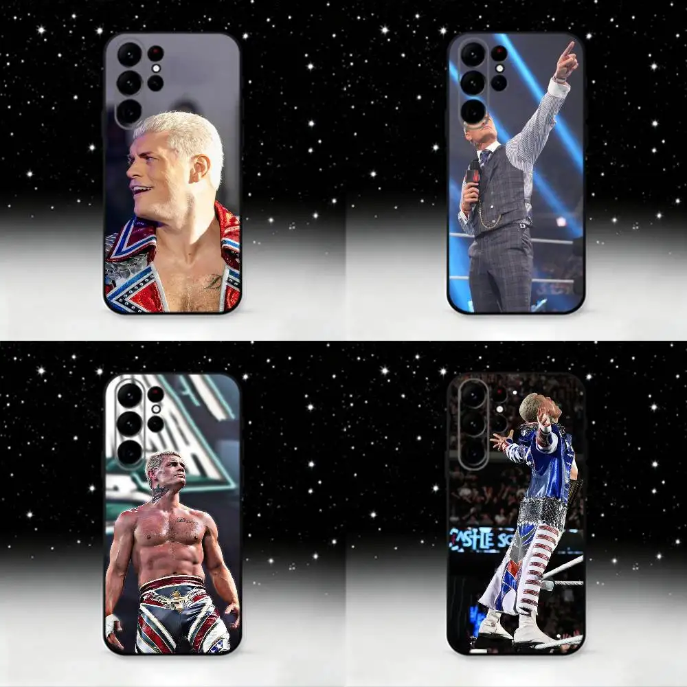 

C-Cody R-Rhodes Phone Case For Samsung S25,S24 Ultra,S20,S30 plus,S22 plus,S23,S30 Ultra 5G Silicone Black Shell
