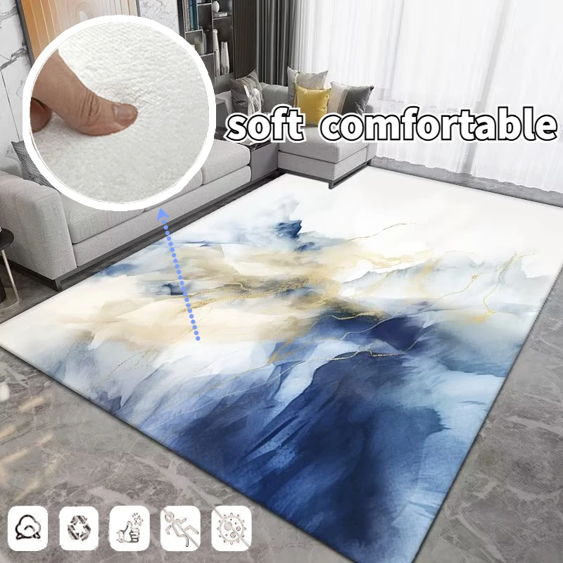 

Modern Abstraction Fashion Bedroom Carpet Large Rugs for Living Room High-quality Anti-skidding Customizable European Tatami Mat