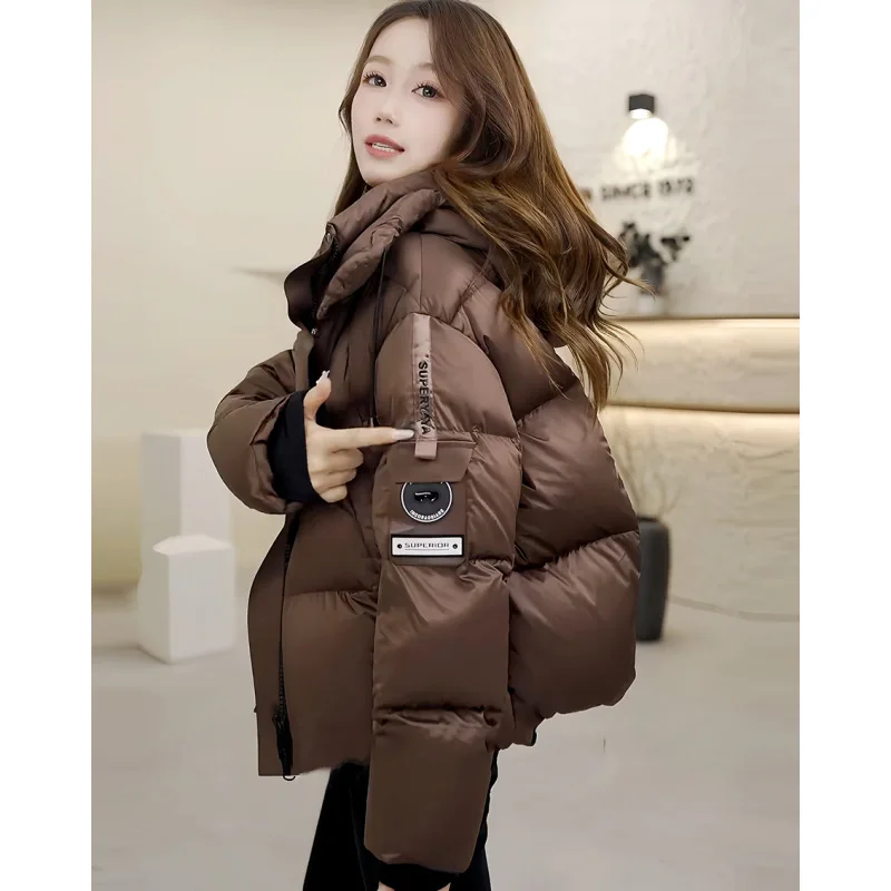 Luxury Fur Patchwork Jackets Winter Women's Clothing Parkas Warm Thickened Design Vintage Harajuku Coat Windproof Puffer Jacket