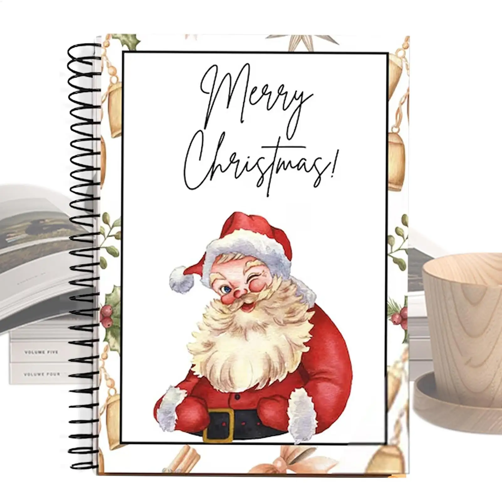 Spiralgebundenes Weihnachts-Geschenkkartenbuch Festliche Weihnachtsgeschenke für Teenager Grußkarten-Organizer Grußkartenhalter – Detail 2