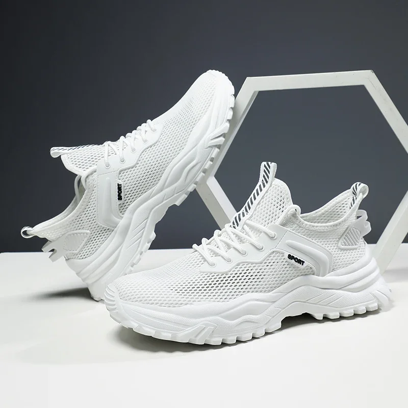 

YRZL Men Casual Sneakers 2025 Running Breathable Mesh Non Slip Shoes Lightweight Shoes Sport Athletic Shoes for Men
