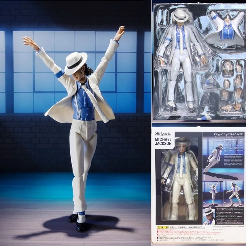 MICHAEL Jackson Action Figure Smooth Criminal Moonwalk Model ToyS Doll Gift 15CM