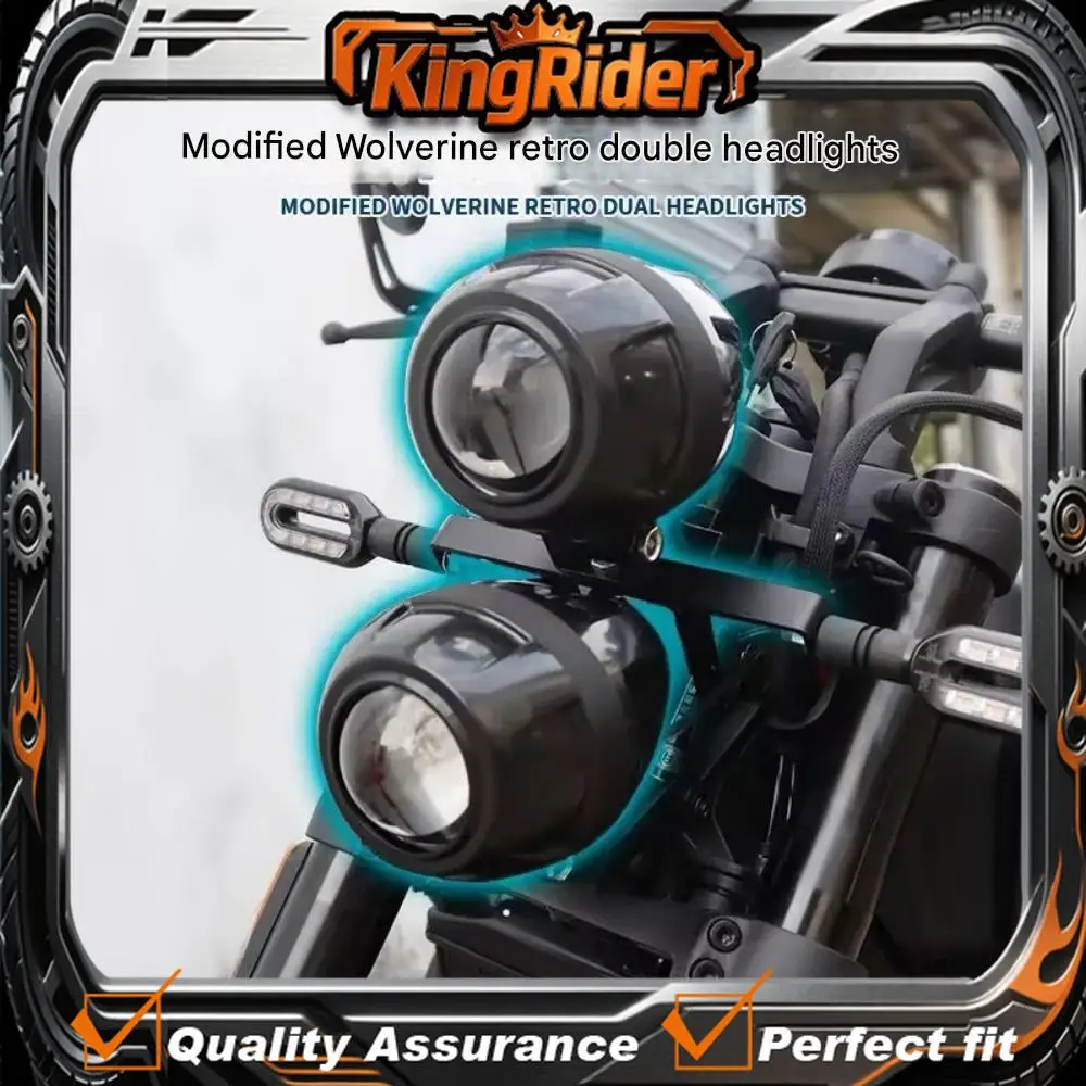 

【Supreme quality】For VOGE CU525 modified retro Wolverine headlight modification accessories VOGE 525CU 525cu