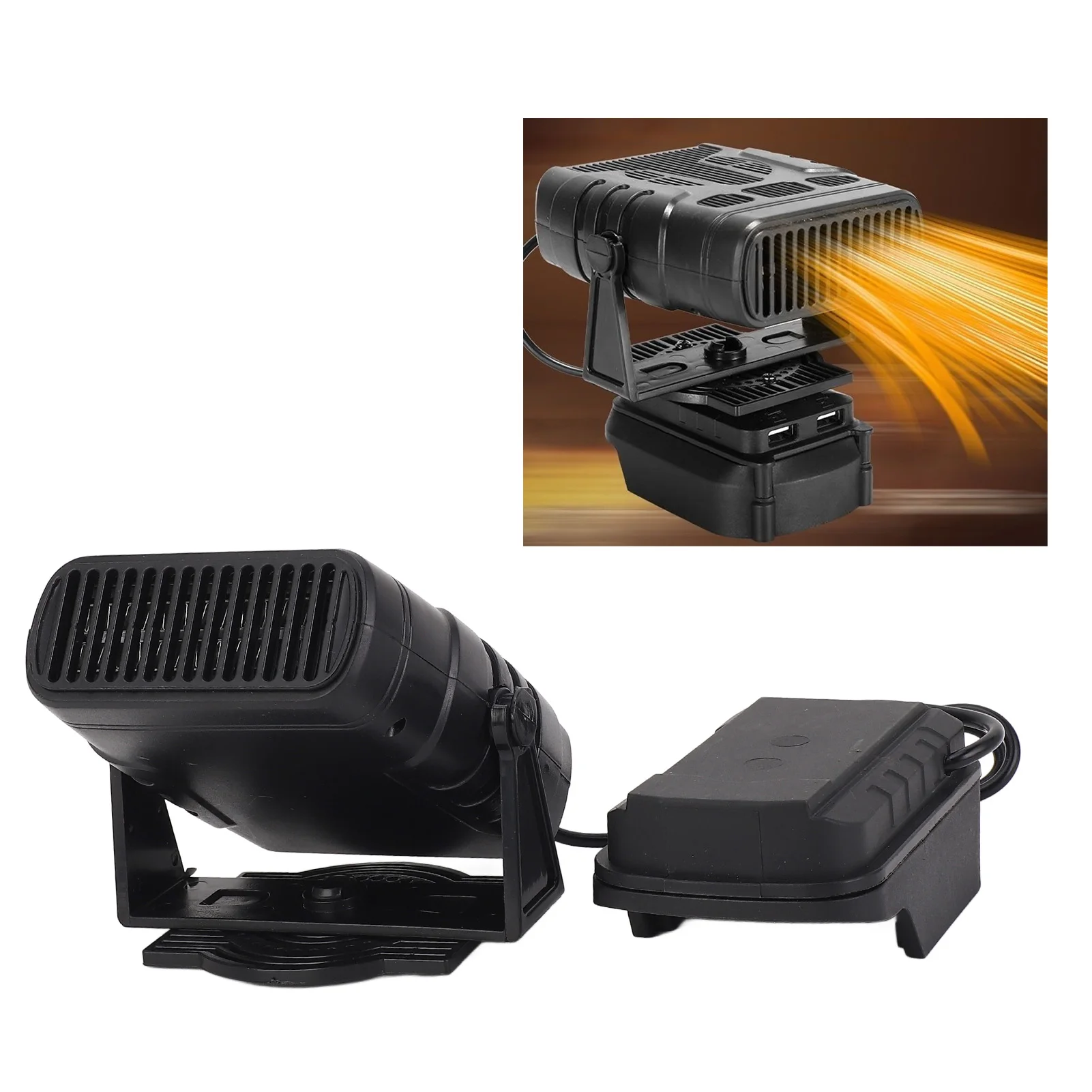 Cordless Heater 360° Rotating Head High Efficiency Space Heater Quiet Running with Stand for BL1830 BL1850 BL1840 for Office