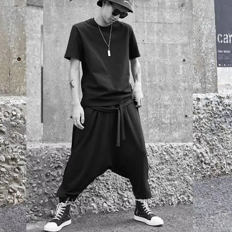 

Summer Pieces Men Pants New And Cross Spring Of Hip Hop Street Korean Japanese Fashion Casual Large Size Nine Minutes Pants