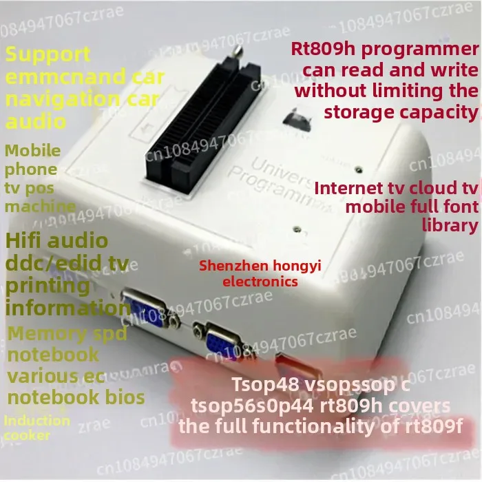 RT809H Programmer test socket BGA emmc153/169/162/186/221/254 Chip read-write socket
