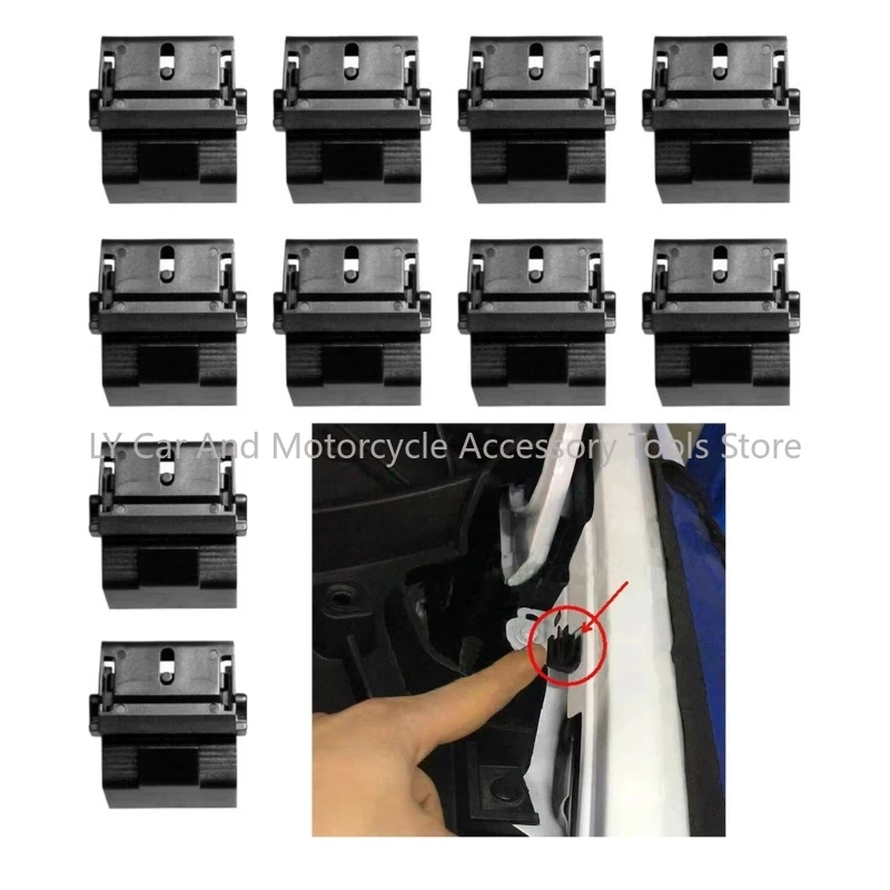 Glove Box Clip Front Luggage Trunk Fixed Clip Buckle for Model 3/Y 1472872-00-B