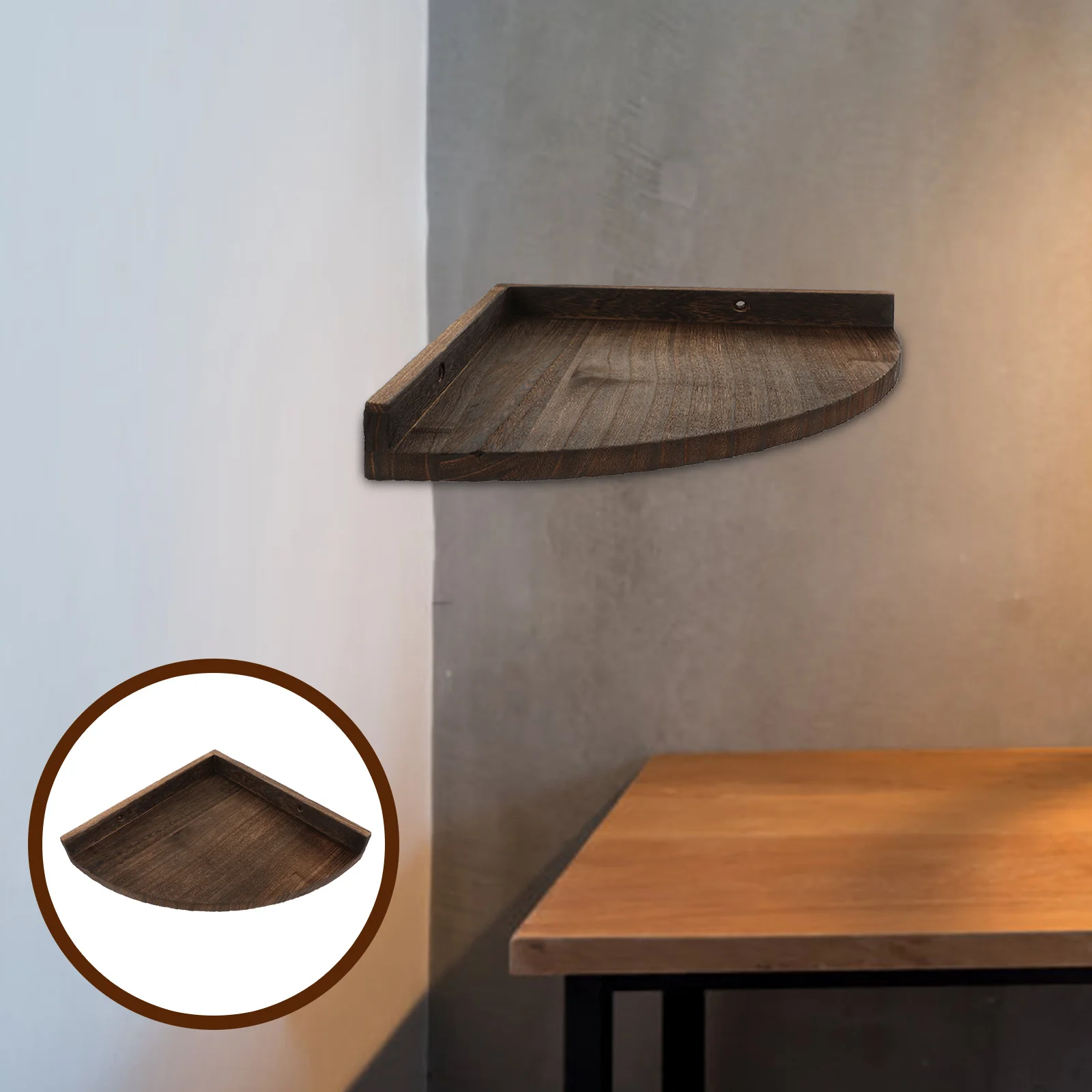 

Wooden Floating Wall Shelf Wall Storage Shelf for Bathroom Kitchen Bedroom Living Room Organizer Display