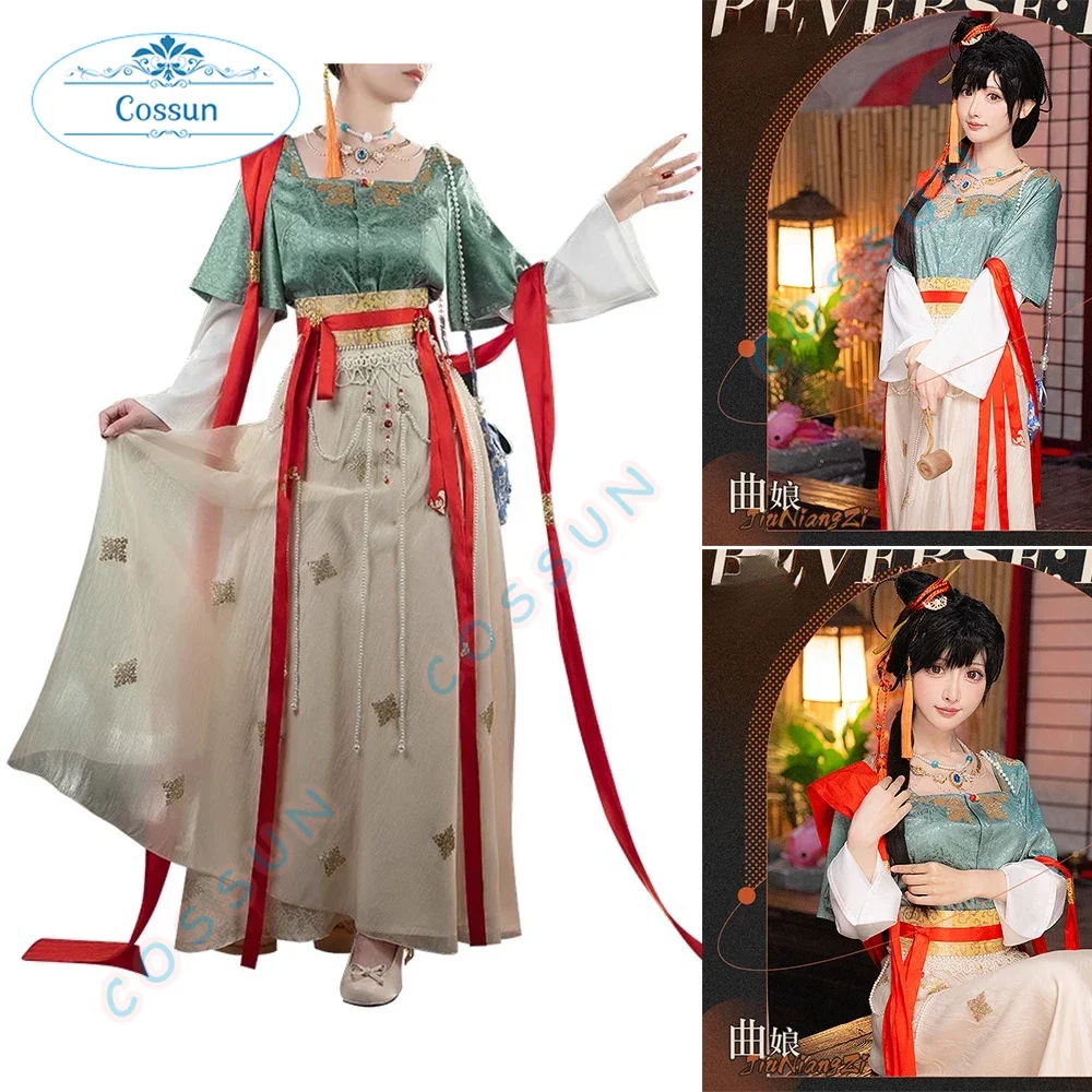 [Customized] Reverse:1999 COS Jiu Niangzi Cosplay Costume Halloween Game Suit Lovely Dress Ancient Style Halloween Qu Niang