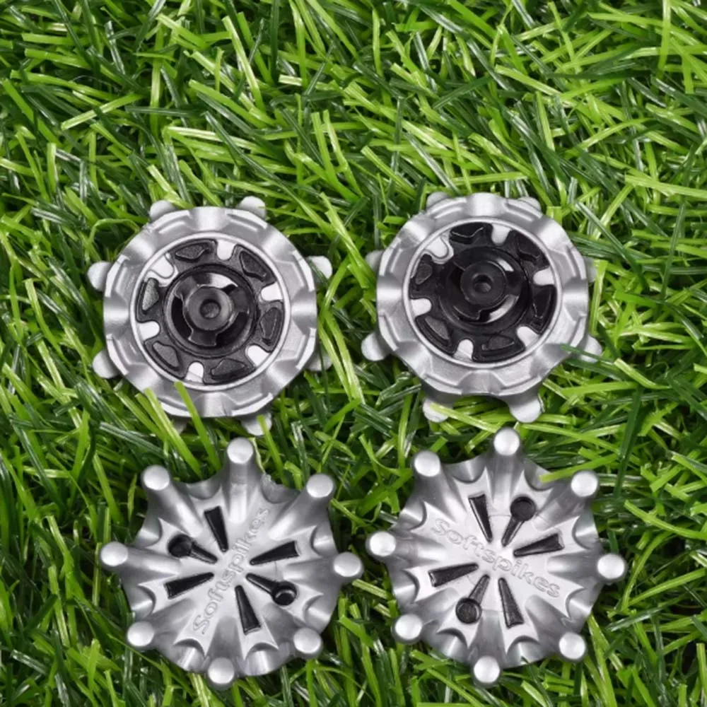 14 قطعة حذاء جولف المسامير استبدال أجزاء التدريب في الهواء الطلق حذاء جولف المسامير ستينغر المسمار سهلة التركيب جولف المرابط رمادي أسود