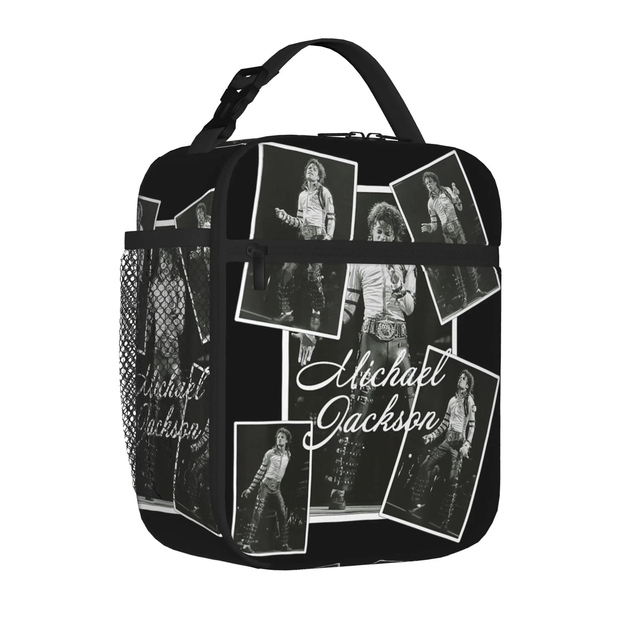 

Michaels Pop King Jacksons Portable Thermal Cooler Bag Singer Hip Hop Reusable Insulated Lunch Bags Trendy Food Box For Office