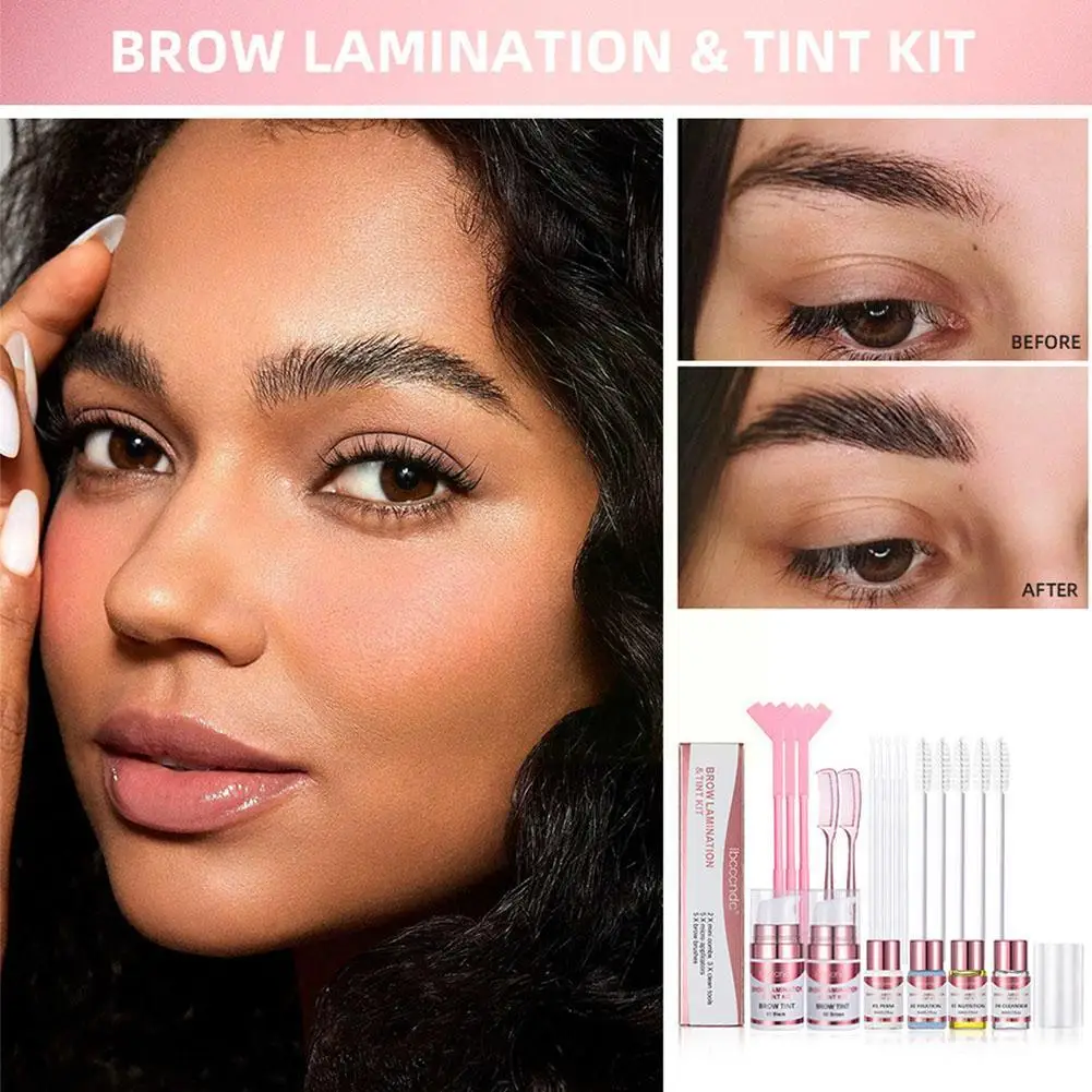 Brow Laminação Kit Sobrancelha Lifting, Perming Loção, Brow Cling Creme Escova, Salon Supplies, Ferramentas para os olhos com Flim Kit, Hot Se Q4O9, Novo