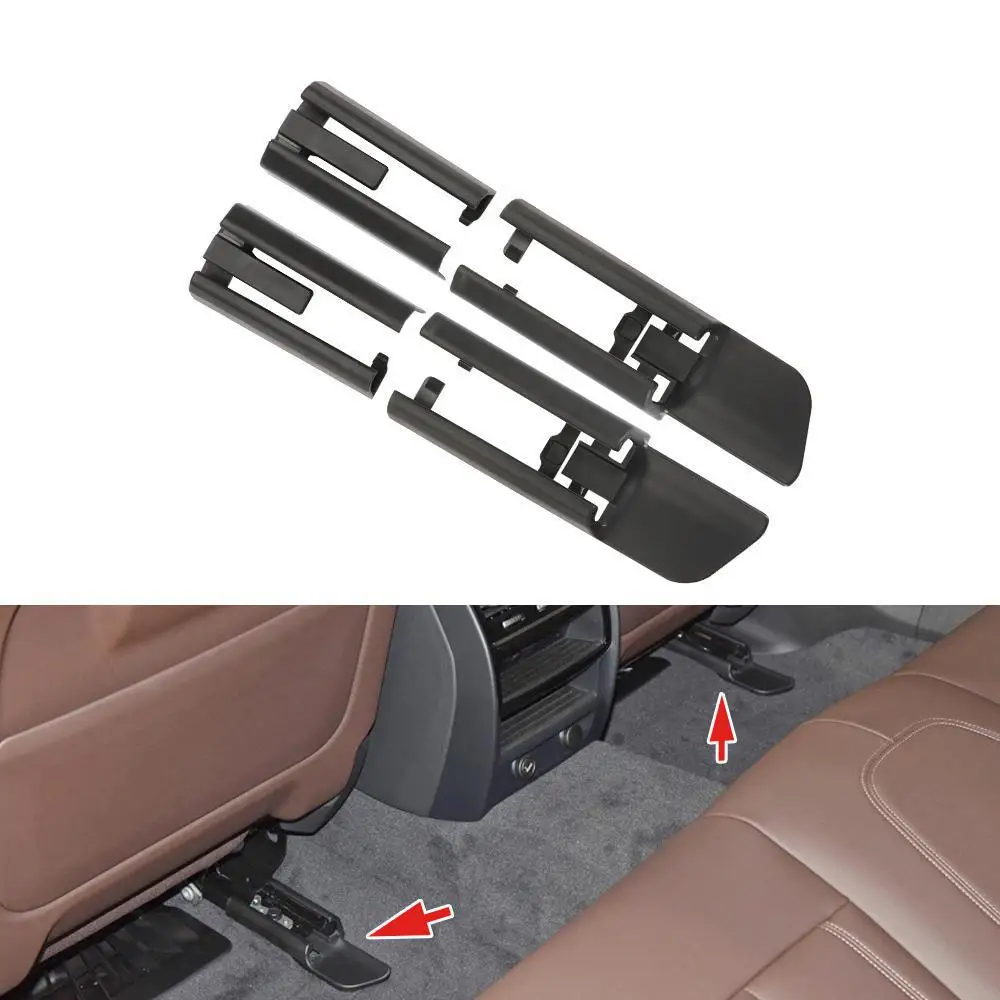 

Black ABS Car Seat Rail Trim Cover Sliding Track Bonnet Front Rear Left Right For BMW G30 G12 F15 F16 5 7 Series X5X6 2018-2021